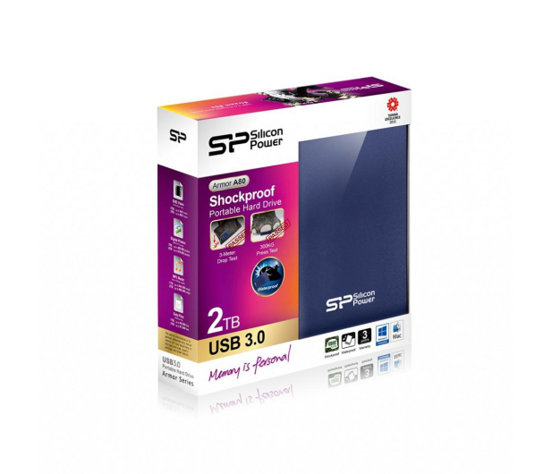 Silicon Power Armor A80 2TB USB 3.2 Gen. 1 Niebieski - 220510 - zdjęcie 2